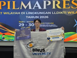 Perjalanan Mahasiswa BINUS University dalam Meraih Juara 3 Pilmapres LLDIKTI Wilayah III