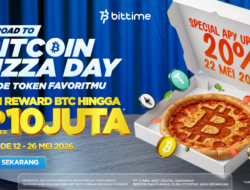 Bitcoin Pizza Day Jadi Simbol Revolusi Finansial Global, Bittime Dorong Partisipasi Investor Aset Kripto Indonesia