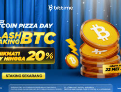Bittime Hadirkan Flash Staking dengan APY Hingga 20%, Rayakan Bitcoin Pizza Day