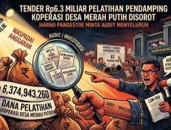 TENDER Rp6,3 MILIAR PELATIHAN PENDAMPING KOPERASI DESA MERAH PUTIH DISOROT, HARNO PANGESTOE  MINTA AUDIT MENYELURUH ATAS HPS, KEWAJARAN ANGGARAN, DAN POTENSI PERSAINGAN SEMU