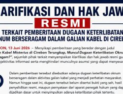 KLARIFIKASI DAN HAK JAWAB RESMI TERKAIT PEMBERITAAN DUGAAN KETERLIBATAN OKNUM BERSERAGAM DALAM GALIAN KABEL DI CIREBON