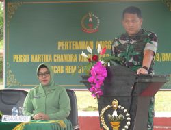 Kodim 0119/BM Gelar Pertemuan Gabungan Bersama Persit KCK Cabang XXV Coorcab Rem 011 PD Iskandar Muda Dan Anggota