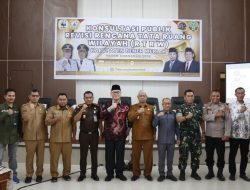 Bersama Forkopimda, Kepala Staf Kodim 0119/BM, Hadiri Konsultasi Publik Revisi Rencana Tata Ruang Wilayah (RTRW)