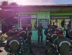 Danramil 03/TG Kapten Inf Takdir Anur Pimpin Apel Pagi, Dilanjutkan Pembersihan Lingkungan Pangkalan