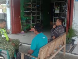 Babinsa Koramil 01/Bandar Laksanakan Komsos, Guna Mengetahui Perkembangan Situasi Wilayah Binaan Secara Langsung,