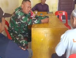 Babinsa Koramil 06/Jagong Perkuat Sinergi dengan Tokoh Masyarakat Melalui Komsos di Desa Berawang Dewal