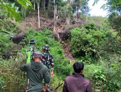 Cegah Karhutla, Babinsa Koramil 05/Permata Patroli Bersama Masyarakat di Desa Temas Meumanang