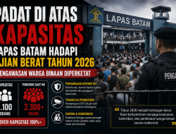 Padat di Atas Kapasitas, Lapas Batam Hadapi Ujian Berat Tahun 2026, Pengawasan Warga Binaan Diperketat