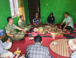 Pererat Silaturahmi, Anggota Koramil 03/TG Anjangsana ke Desa-desa Wilayah Binaan
