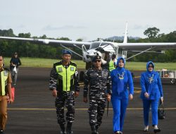 Danlanal Simeulue Disambut Forkopimda dan Seluruh Prajurit Kuatkan Keamanan Maritim Pantai Barat Indonesia