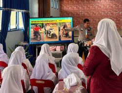 Polisi Masuk Sekolah, Satlantas Polres Bener Meriah Tanamkan Budaya Tertib Berlalu Lintas Kepada Pelajar