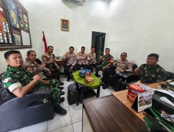 Tiga Kapolsek Bekasi Perkuat Sinergitas TNI-Polri Dengan Kunjungan Ke Koramil 01/Kranji