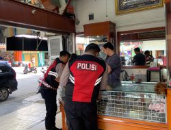Jaga Kondusifitas, Samapta Polres Aceh Tengah Patroli Toko Emas dan Sejumlah Tempat Strategis