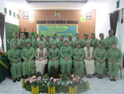 Persit KCK Cabang XXV Dim 0119/BM. Gelar Rapat Paripurna Serah Terima Jabatan Ibu Ketua*