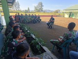 Kasdim 0119/BM Pimpin Apel Pagi dan Berikan Pengarahan Kepada Seluruh Jajaran Staf Kodim