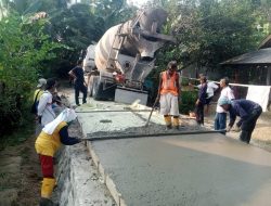 Pembangunan Rabat Beton di Kampung Pasir Lame Sempur Dua Disambut Antusias Warga, Tingkatkan Akses dan Mobilitas