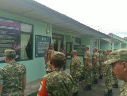 Danramil 03/TG Berikan Arahan Kepada Anggota Saat Apel Pagi Dilanjutkan Pembersihan Pangkalan