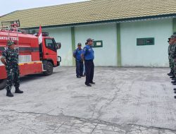 Jalin Sinergitas, Damkar Bener Meriah Simulasikan Pengoperasian Mobil Water Tank TNI AD di Makodim 0119/Bener Meriah