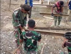 Kodim Aceh Tengah Percepat Pembangunan Jembatan Garuda