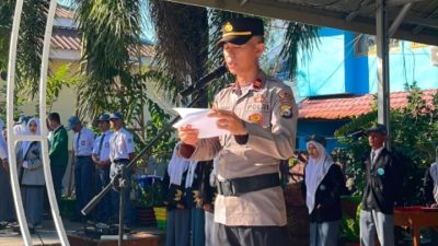 Pesan Kamtibmas Di Sampaikan Kapolsek Pattallassang Di SMAN  3 Takalar