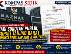 KOMPASSIDIK.COM Komposisi Calon Pimpinan BAZNAS Tanjab Barat Jadi Sorotan, Bupati Diminta Pertimbangkan Aspek Representasi dan Pengalaman