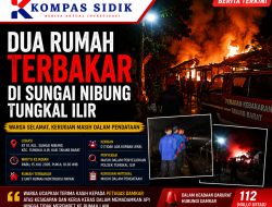 Respon Cepat Damkar Cegah Api Meluas, Dua Rumah di Sungai Nibung Hangus Dilalap Si Jago Merah