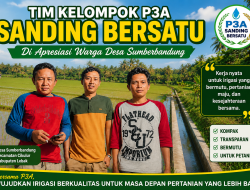 Tim Kolompok P3A: Sanding Bersatu di Apreasiasi warga Desa Sumburbandung