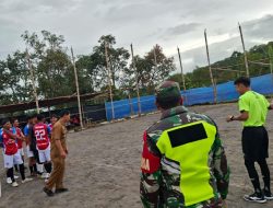 Babinsa Koramil 05/Permata Hadiri Pembukaan Turnamen Futsal Putra