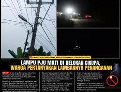 Lampu PJU Mati di Belokan Cikupa, Warga Pertanyakan Lambannya Penanganan