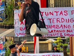 AMP2K Madina Gelar Aksi di Mabes Polri, Desak Penindakan Tegas PETI di Lingga Bayu dan Batang Natal