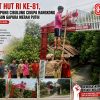 Sambut HUT RI ke-81, Pemuda Kampung Cibulung Cikupa Rangkong Kompak Bangun Gapura Merah Putih