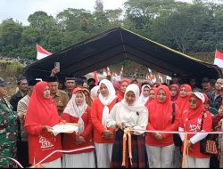 Ketua Persit KCK Cabang XXV DIM 0119/BM Resmikan Jembatan Bailey Penghubung Bener Meriah – Aceh Utara
