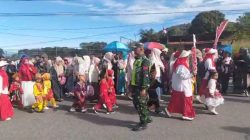 Semarak Merah Putih, Padati Jalur Kecamatan Wih Pesam Meriahkan HUT Kemerdekaan RI Ke-81