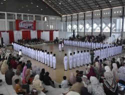 Dandim 0119/BM Bersama Forkopimda Hadiri Pengukuhan Paskibraka Dan Pelantikan DPPI Kabupaten Bener Meriah