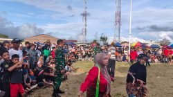 Meriahkan HUT Kemerdekaan RI ke-81, Babinsa Koramil 01/Bandar Kawal Pagelaran Kuda Lumping