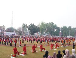 Tari Massal “Harmony Nusantara” Meriahkan HUT Ke-81 RI di OKI
