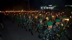 Dandim 0119/BM Hadiri Upacara Malam Taptu Dan Pawai Obor Dalam Rangka Peringati HUT ke-81 Kemerdekaan RI