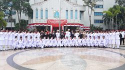 Kodim 0502/JU Ikuti Upacara HUT Ke- 81 RI Bersama Forkopimko Plus Jakarta Utara