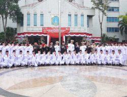 Kodim 0502/JU Ikuti Upacara HUT Ke- 81 RI Bersama Forkopimko Plus Jakarta Utara