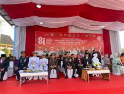 Danlanal Bintan Hadiri Upacara HUT Ke-81 Kemerdekaan RI Tingkat Kabupaten Bintan
