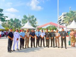 Posal dan Posbinter Jajaran Lanal Bintan Turut Meriahkan Upacara HUT Ke-81 Kemerdekaan RI