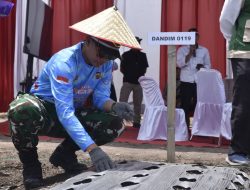 Dandim 0119/BM, Bersama Forkopimda secara virtual Ikuti Penanam Bawang Putih Nasional Secara Serentak Di 17 Provinsi