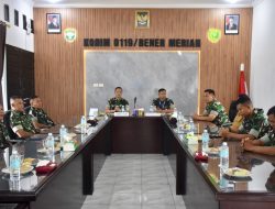 Dandim 0119/BM,Terima Kunjungan Tim Post, Current Dan Pre Audit Itdam Iskandar Muda