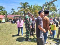Semarak HUT ke-81 RI, Babinsa Koramil 04/PRG Pantau Lomba Warga di  wilayah Binaan