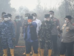 Lanal Banjarmasin Bersama Forkopimda Kalsel Bersinergi Tinjau Posko Karhutla