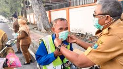 Kualitas Udara Menurun, Pemkab OKI Bagikan Masker dan Batasi Aktivitas Sekolah