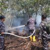 Respons Cepat, Lanal Banjarmasin Bersama Tim Gabungan Lokalisir Karhutla di Guntung Damar