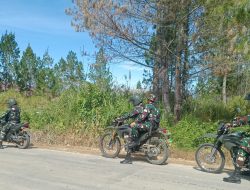 Deteksi Dini Karhutla, Personel TNI Koramil 02/WPS Patroli Di Sejumlah Lokasi Rawan Karhutla
