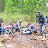Aksi Cepat Lanal Banjarmasin Padamkan Kebakaran Hutan Gambut di Kabupaten Banjar
