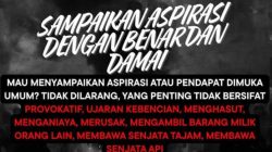 Kelompok Aktivis Sosialis Serukan Masyarakat Tetap Tenang, Kritis Dan Menolak Tindakan Anarkis